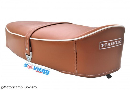 Sella marrone con scritta - sella,