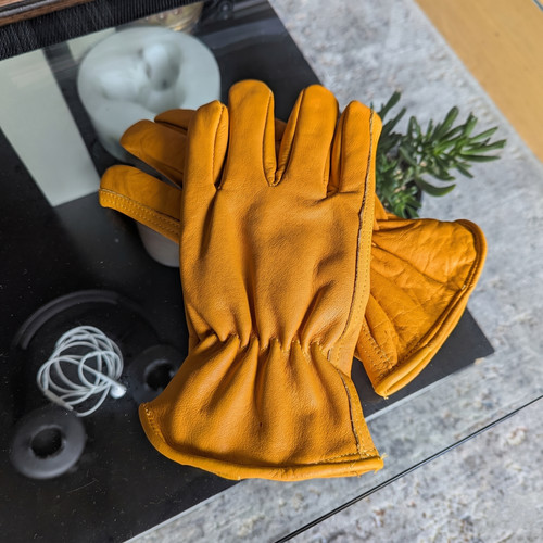 Guanti uomo classici gialli - classici,