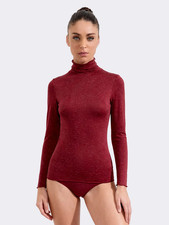 Maglia Dolcevita Intima Donna Ciocca in Cashmere & Modal Lurex P0725M