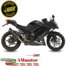 Mivv Kawasaki Ninja 300 2016 Terminale Di Scarico Moto Marmitta Suono Inox Nero