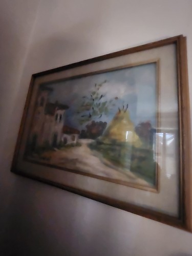 Quadro dipinto paesaggio con