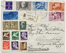 118 Storia Postale Regno d’Italia Racc. del 1938 “Augusto” Posta aerea completa