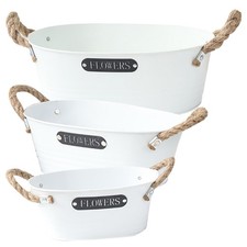  3 Pcs Portavasi Ferro Vaso Di