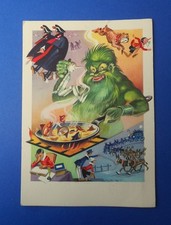 Cartolina Comitato monumento a Pinocchio Lotteria Tubercolosi Guerra Vespa 1953