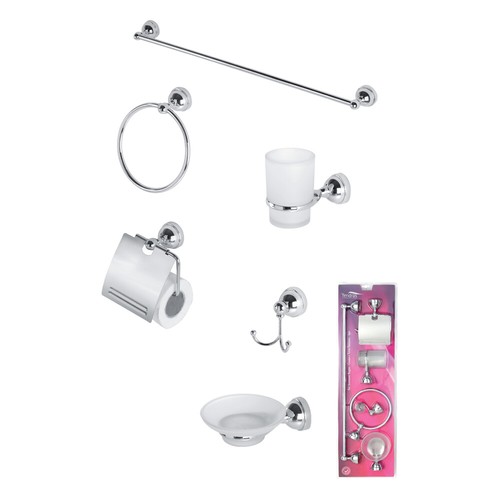 Set accessori bagno pezzi - bagno, 6