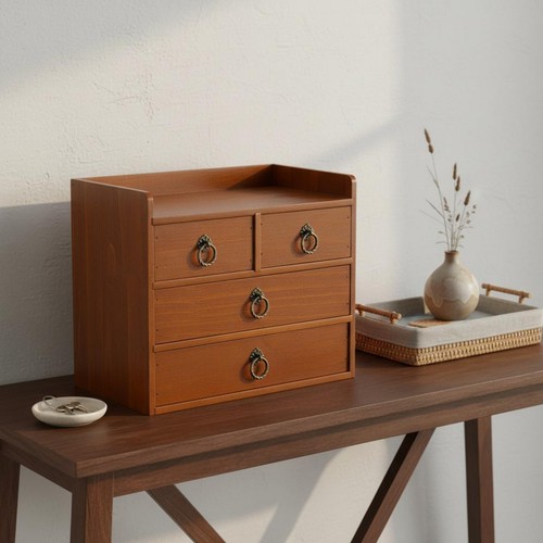 Cassettiera vintage legno - in,