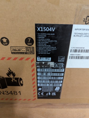 Asus vivobook x1504v 1315u - vivobook, i3-1315u