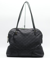 Borsa a mano Guccissima in pelle nera autentica