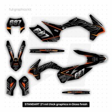 Kit grafica adatto per decalcomanie KTM EXC EXC-F 125 250 300 350 450 2014 2015 2016