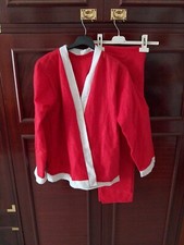 Costume Da Babbo Natale Uomo Travestimento Vestito Di Santa Claus Taglia 46/48