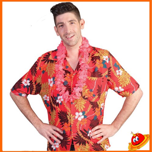 Camicia hawaiana rossa - camicia,