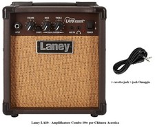 LANEY LA10 AMPLIFICATORE COMBO PER CHITARRA ACUSTICA 10W con ingresso Aux nuovo