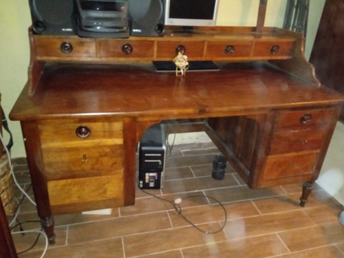 Scrivania antica noce - ,