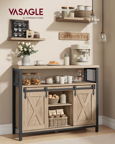 Vasagle credenza con ante - vasagle, 2