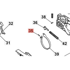 SPINA NASTRO FRENO MOTOSEGA EFCO 131 132 132 S