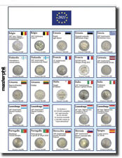 Masterphil FOGLIO AGGIORNAMENTO 2 EURO 2021 Album JUNIOR COMMEMORATIVI NOVITA' 