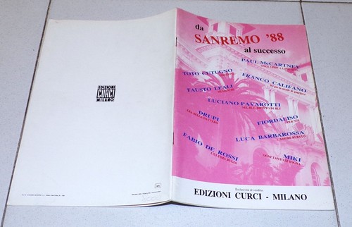 Spartiti sanremo al - da, 88