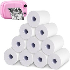 SET 10 ROTOLI CARTA TERMICA 57X25 MM PER MINI STAMPANTE ADESIVA ROTOLO FOTO