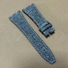 Cinturino orologio blu denim