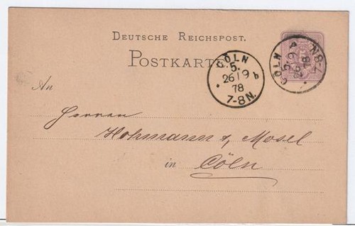 Tedesco reichspost 1878 - reichspost,