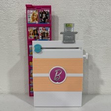 Barbie Supermercato Playset Bancone Cassa Registro Riviste Rack 2017 Mattel
