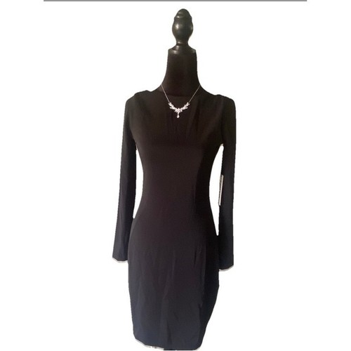 Abito jersey nero - abito,