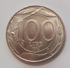 100 Lire Turrita del 1996 Repubblica Italiana. 