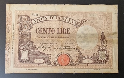 Cento 100 lire barbetti - lire,