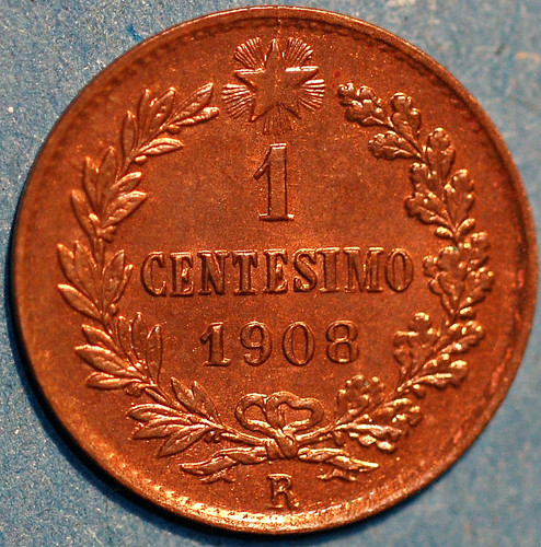 1908 italy centesimo - italy,