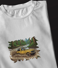 T-SHIRT MAGLIA SUZUKI SAMURAI - carrozzeria gialla cabriolet SOFT TOP
