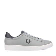 Scarpe da ginnastica uomo Fred Perry Spencer in pelle grigio