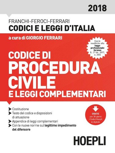Codice procedura civile - civile, e