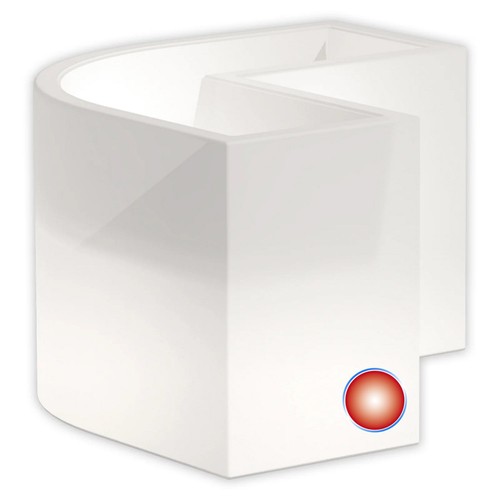 Vaso luminoso angolare lampada - vaso,