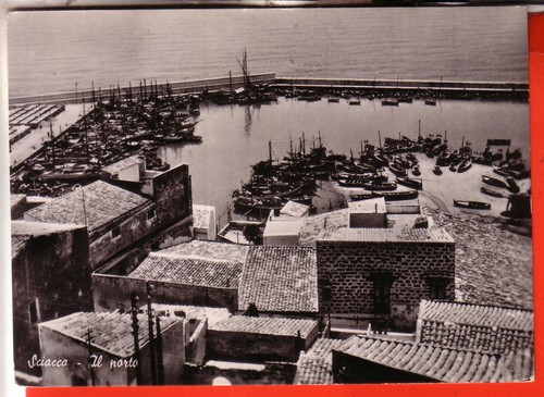 Cartolina sciacca b n - , b/n