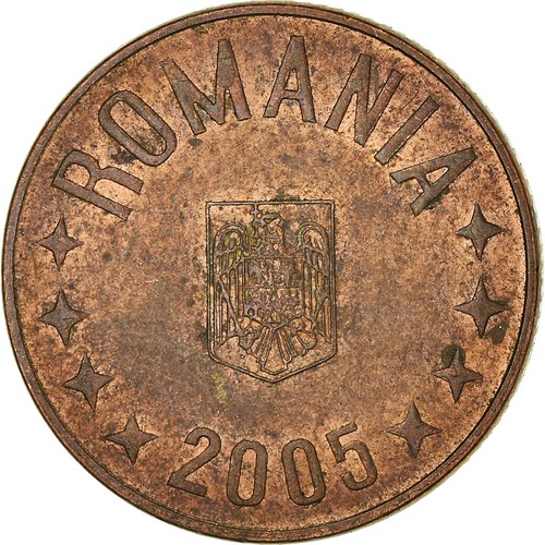 932557 moneta romania 5 - moneta,, romania,