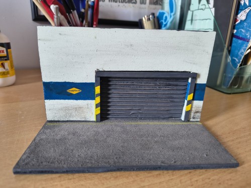 Diorama garage model - diorama,