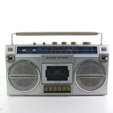 RADIO SHARP GF-4646 BOOMBOX GHETTO BLASTER FUNZIONANTE DA REVISIONARE