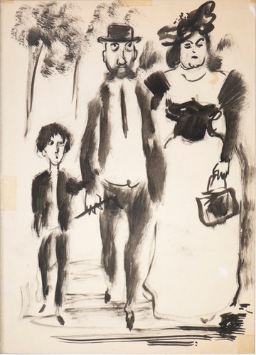 Gianni novischi 1946 gouache - gianni,