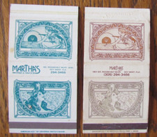 COPERTINE FIAMMIFERI GIRLIE: MARTHA'S KEY WEST, FLORIDA COPERTINE FIAMMIFERI VUOTE -B12