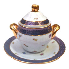 ZUCCHERIERA servizio porcellana - collezione "Adamo Gold Collection" T. Limoges