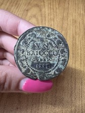MONETA Stato Pontificio Benedetto XIII 1 Baiocco 1728 Gubbio RARO AQ