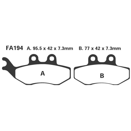 Pastiglie freno moto ebc - freno,