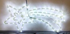 Decorazione natalizia stella cadente con luci - a corrente - 73,5x36 cm