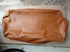 Fodere color ocra sedili posteriori Fiat 500 d'epoca, versione R del 1972