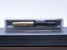 Penna stilografica Parker 51 Black cappuccio dorato vintage full set