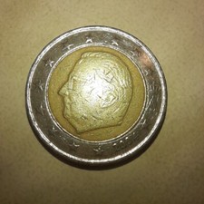 Rara moneta 2 Euro 2004 Re Alberto II BB diversi errori di conio