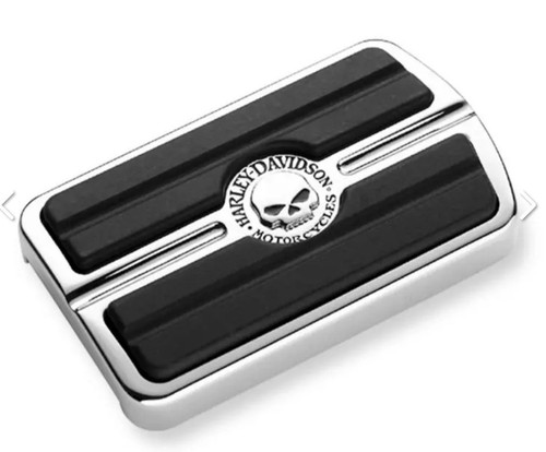 Pedale freno skull cromato - freno,