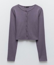 CARDIGAN IN MAGLIA VIOLA A