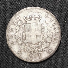 Lira stemma 1863 milano - 1,
