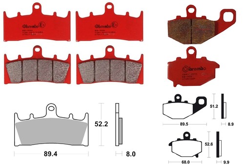 Kit pastiglie freno anteriore - pastiglie,